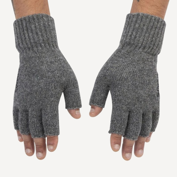 Перчатки Simms Wool 1/2 Finger Glove (; L/XL; Steel)